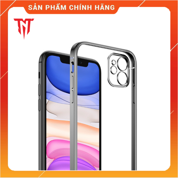 (HCM) Ốp lưng dẻo silicon viền mạ dùng cho điện thoại Iphone 11 - Hàng chính hãng