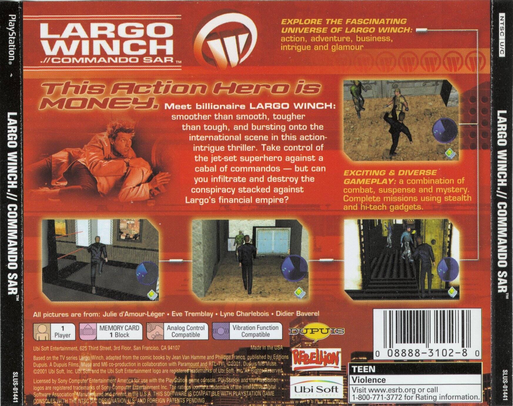 Game ps1 largo winch