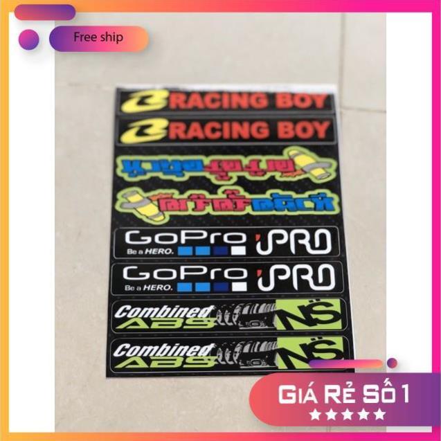 Set tem dán phuộc gấp,tem chống nước ko bay màu bảo hành màu sắc vĩnh viễn