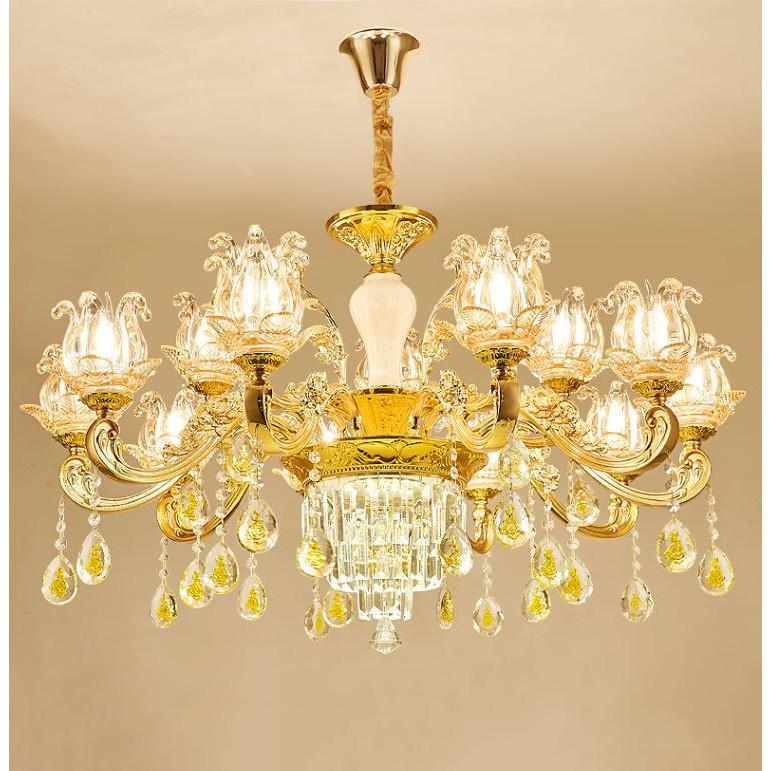 Đèn chùm AZAC kiểu dáng hiện đại trang trí nội thất sang trọng loại 15 tay - kèm bóng LED chuyên dụng.