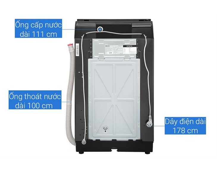 Máy giặt Hisense 8 kg WT80F30 - HÀNG CHÍNH HÃNG - CHỈ GIAO HCM
