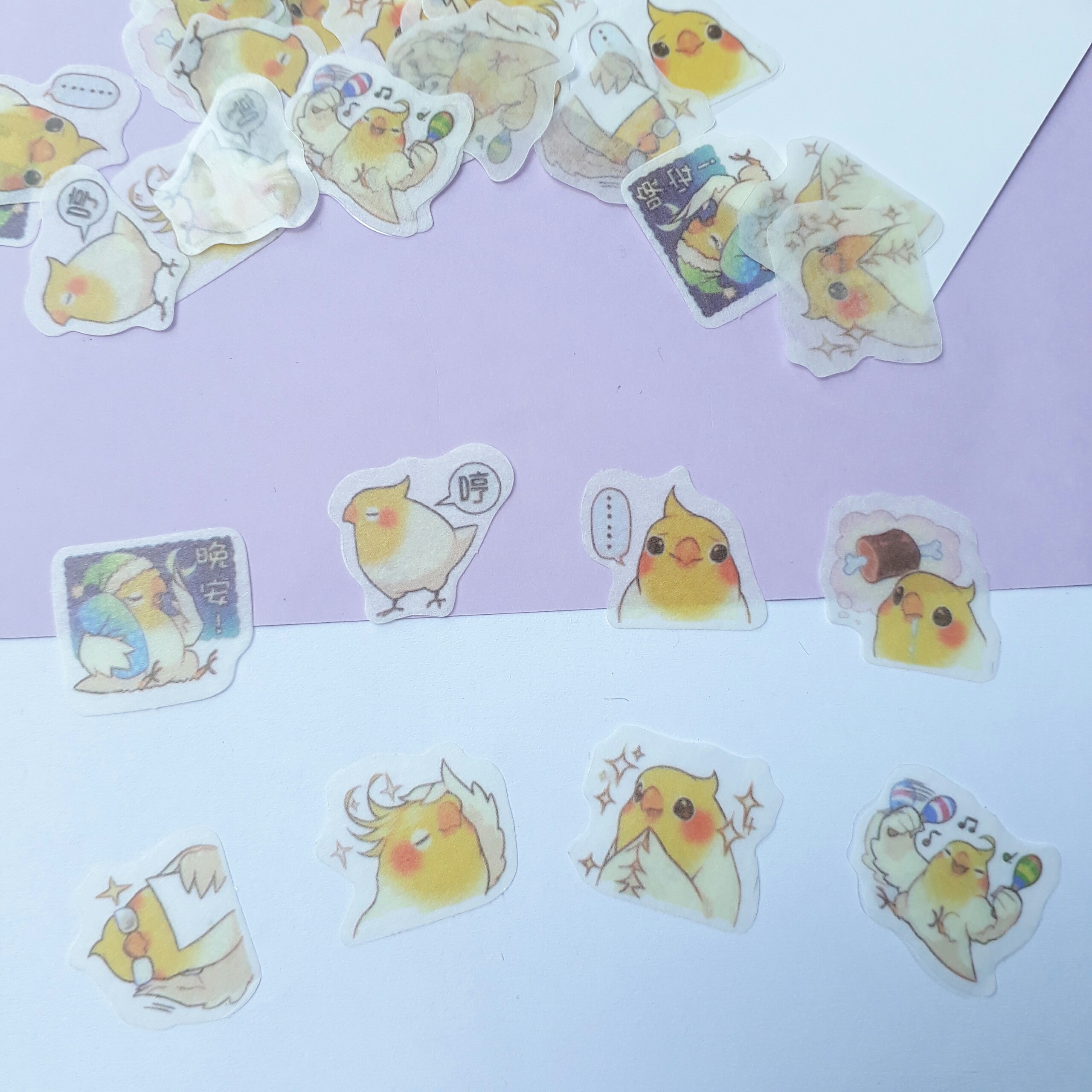 Bộ 32 Sticker Hình Dán Mini Con Gà