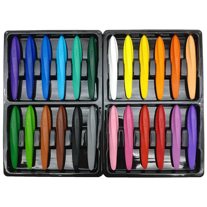 Hộp 24 Màu Sáp Triangular Peanut - Y Plus+ GC210300