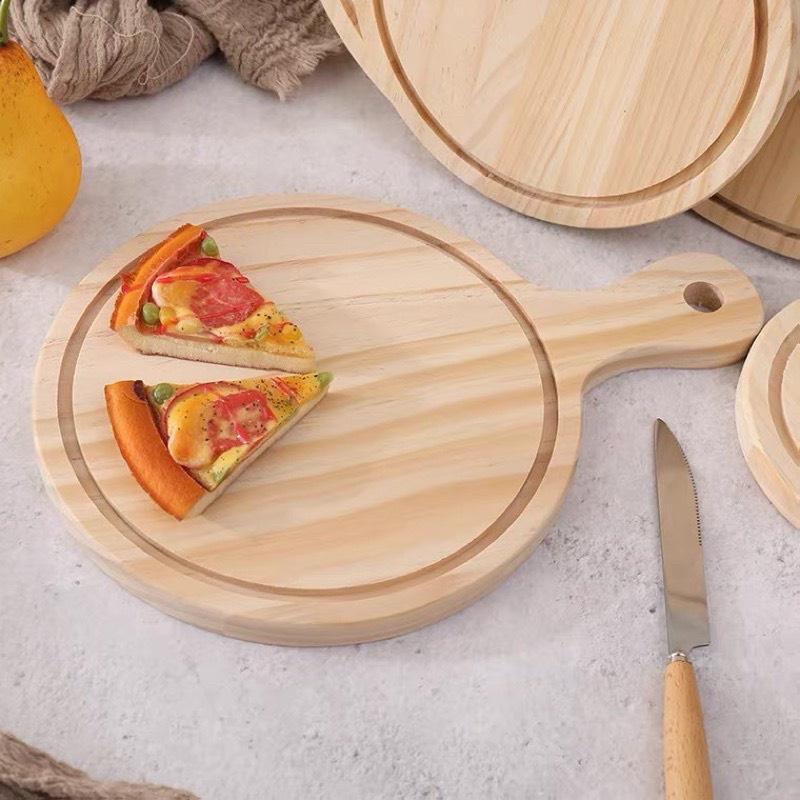 KHAY GỖ PIZZA DÁNG TRÒN NHIỀU CỠ (SALE SỐC)