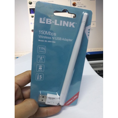 USB Thu Wifi cho PC - Laptop LB-Link BL-WN155A - Hàng Chính Hãng