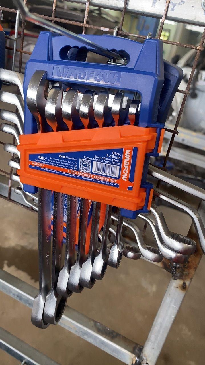 BỘ 7 CỜ LÊ VÒNG MIỆNG TỰ ĐỘNG 8- 19MM WADFOW WSP4207 - HÀNG CHÍNH HÃNG