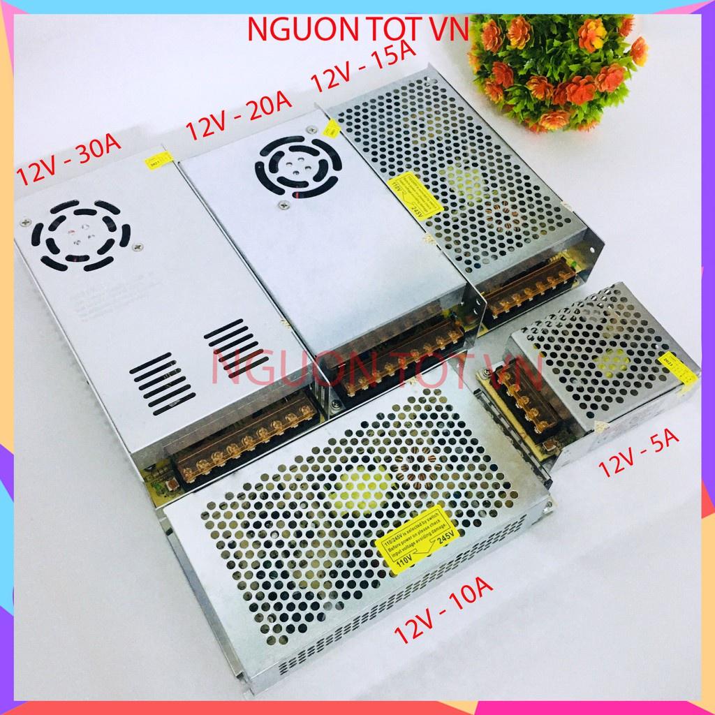 Bộ nguồn tổ ong 12V10A -20A sử dụng cho bộ bơm phun sương tưới cây 12V dùng cấp nguồn cho tự động hóa, bơm mini, đèn led