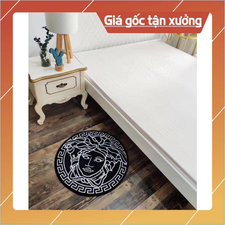 Thảm chân hình tròn - đế cao su chống trơn trượt - cam kết thấm hút tốt