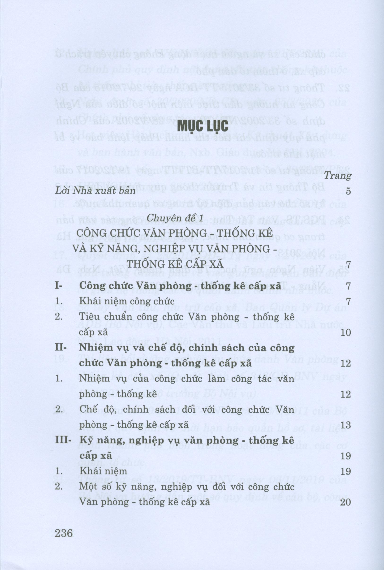 Sổ Tay Kỹ Năng Nghiệp Vụ Dành Cho Công Chức Văn Phòng Thống Kê Cấp Xã