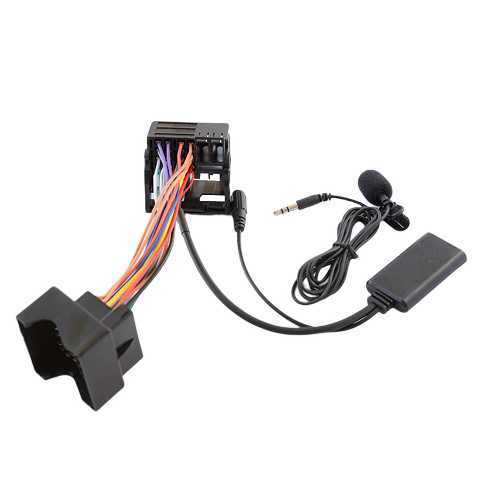 Car Bluetooth Audio Cable Adapter Mic Fit for W203 CD20 30/50