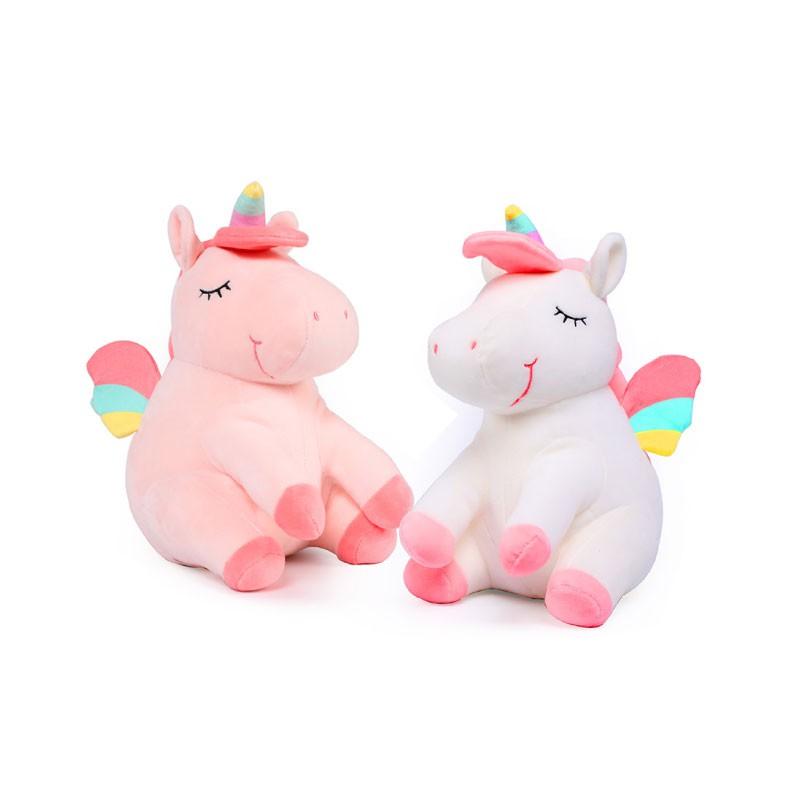 Gấu bông gối ôm kỳ lân ngựa pony vải co dãn 4 chiều hàng cao cấp size 80cm