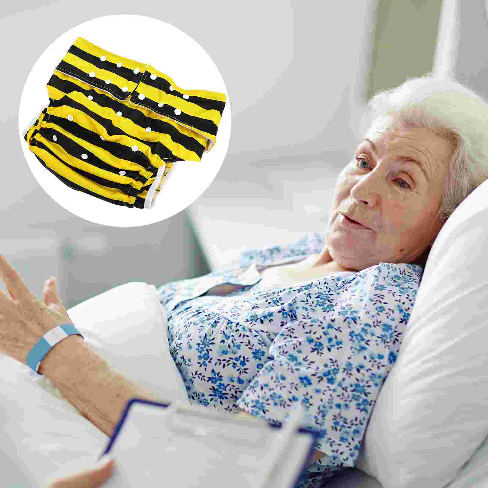 1 Máy Tính Chống Rò Rỉ Tã Người Lớn Có Thể Tái Sử Dụng In Hình Người Già Bỉm Tã Vải