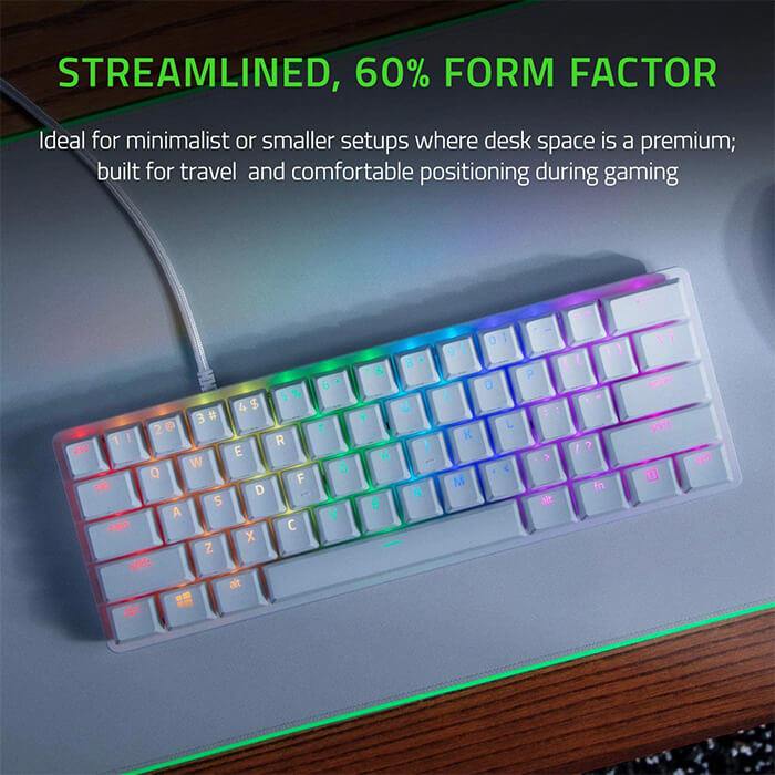 Bàn Phím Cơ Razer Huntsman Mini ( Clicky Purple Optical Switch)- Hàng chính hãng