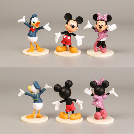 Sét 6 Mô Hình Chuột Mickey Và Vit Donald Cao 6-7cm