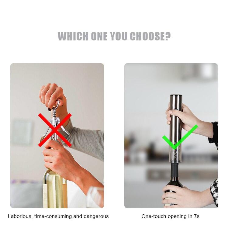 Bộ Mở Rượu Vang 4 Trong 1 Pin Sạc>>Hàng Cao Cấp>>Quà Tặng Tết Sang Trọng Mẫu Mới