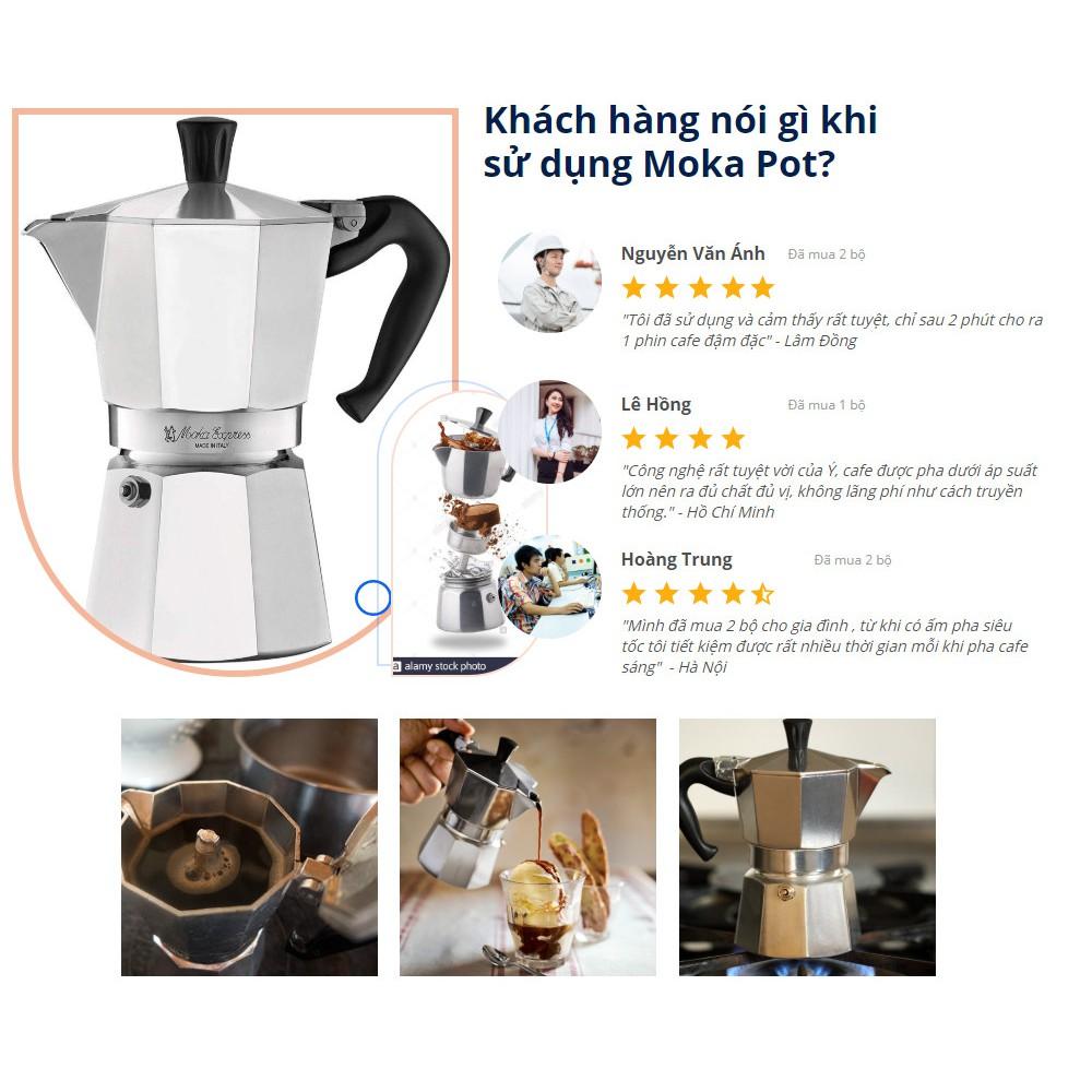 Ấm pha cà phê Moka Pot (1-3 ly) ️ FREESHIP ️