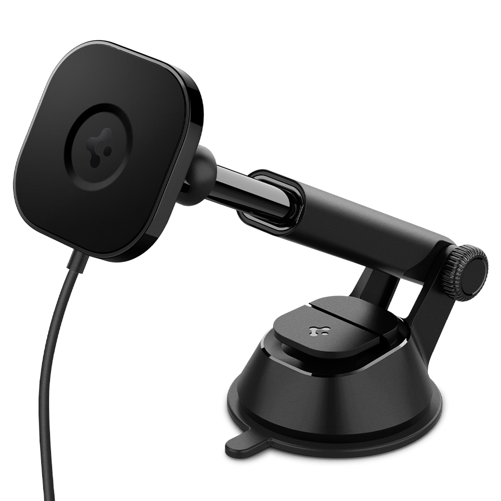 Sạc Mag Xe Hơi Spigen OneTap Pro Wireless Magnetic Car Charger Dashboard - Hàng Chính Hãng