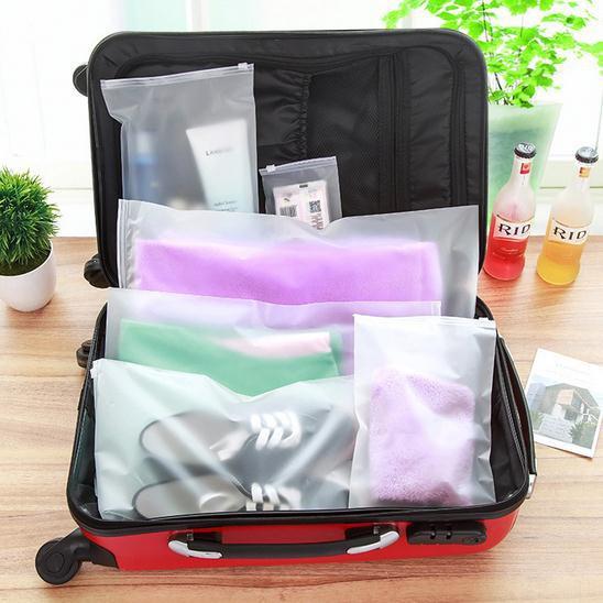 Combo 10 Túi zip đựng đồ du lịch tiện dụng