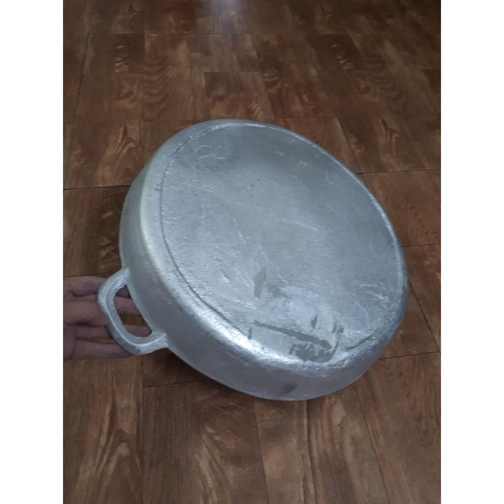 Chảo gang đúc đáy bằng cỡ lớn 37cm