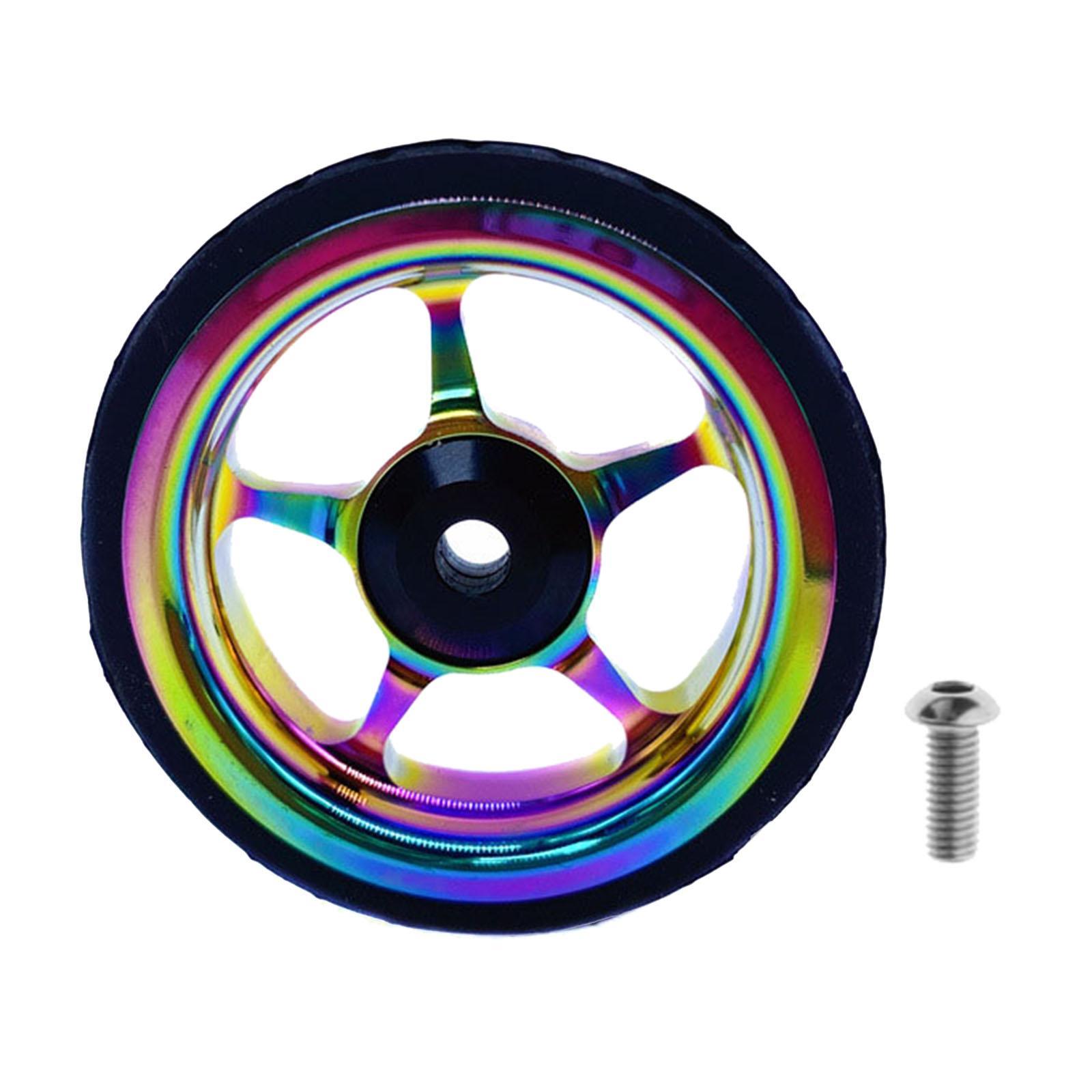 2-4pack Easy Wheel for Folding Bike EZ Wheels Wheel Easywheel Colorful
