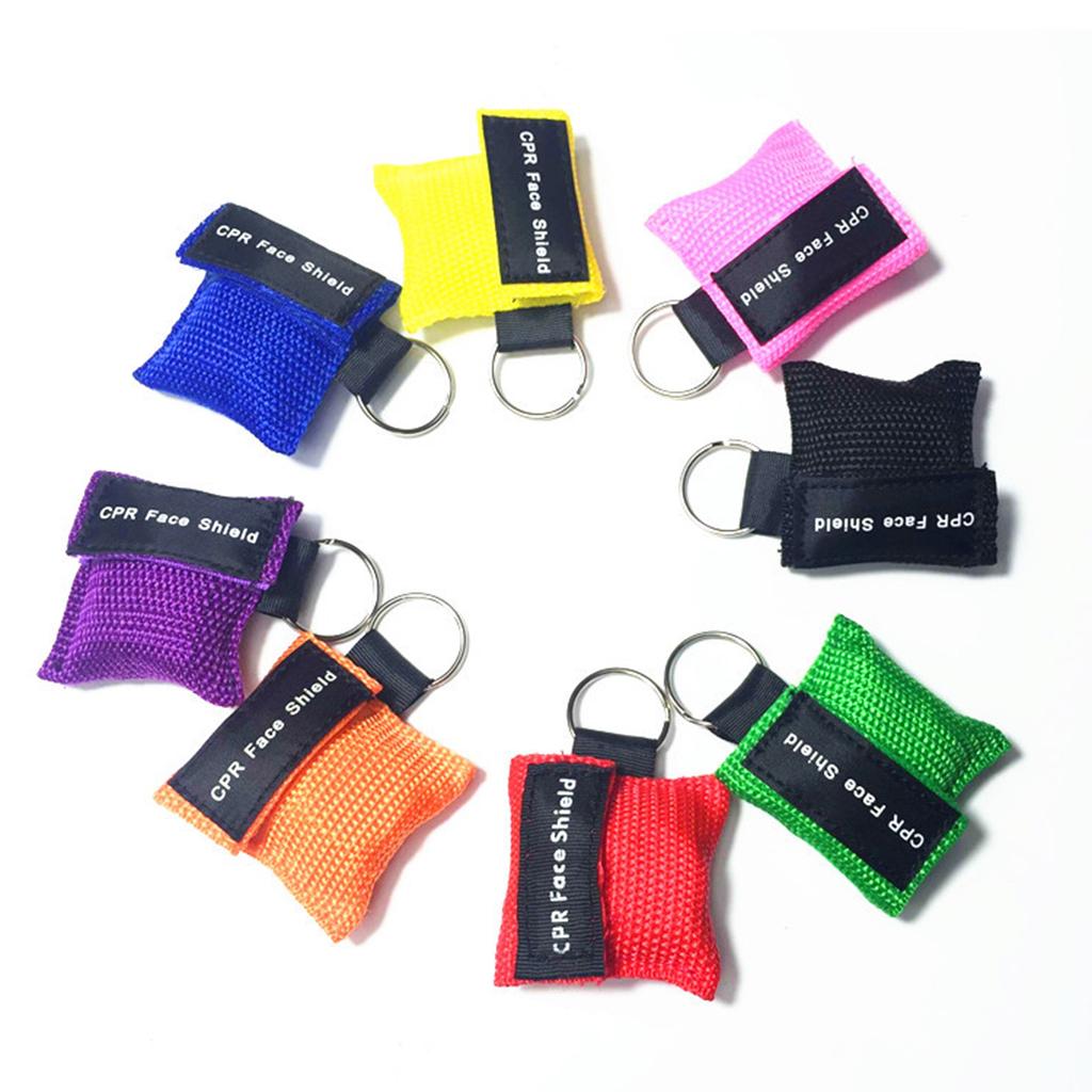 CPR Mask Keychain Emergency Survial Rescue Face Shield For First Aid