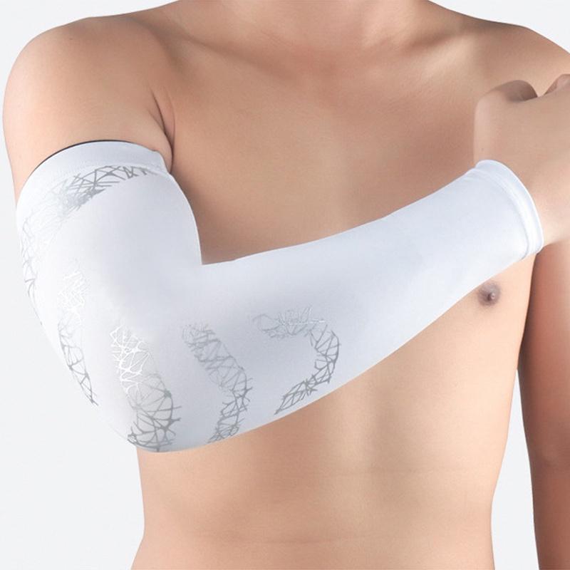 Găng cánh tay co giãn chống nắng nén khuỷu tay thích hợp chơi thể thao chạy xe đạp xe máy
