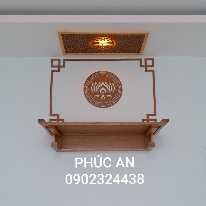 Mua bàn thờ treo tường bông hoa sen kích thước lớn size 107-48 cm, giao đủ như hình