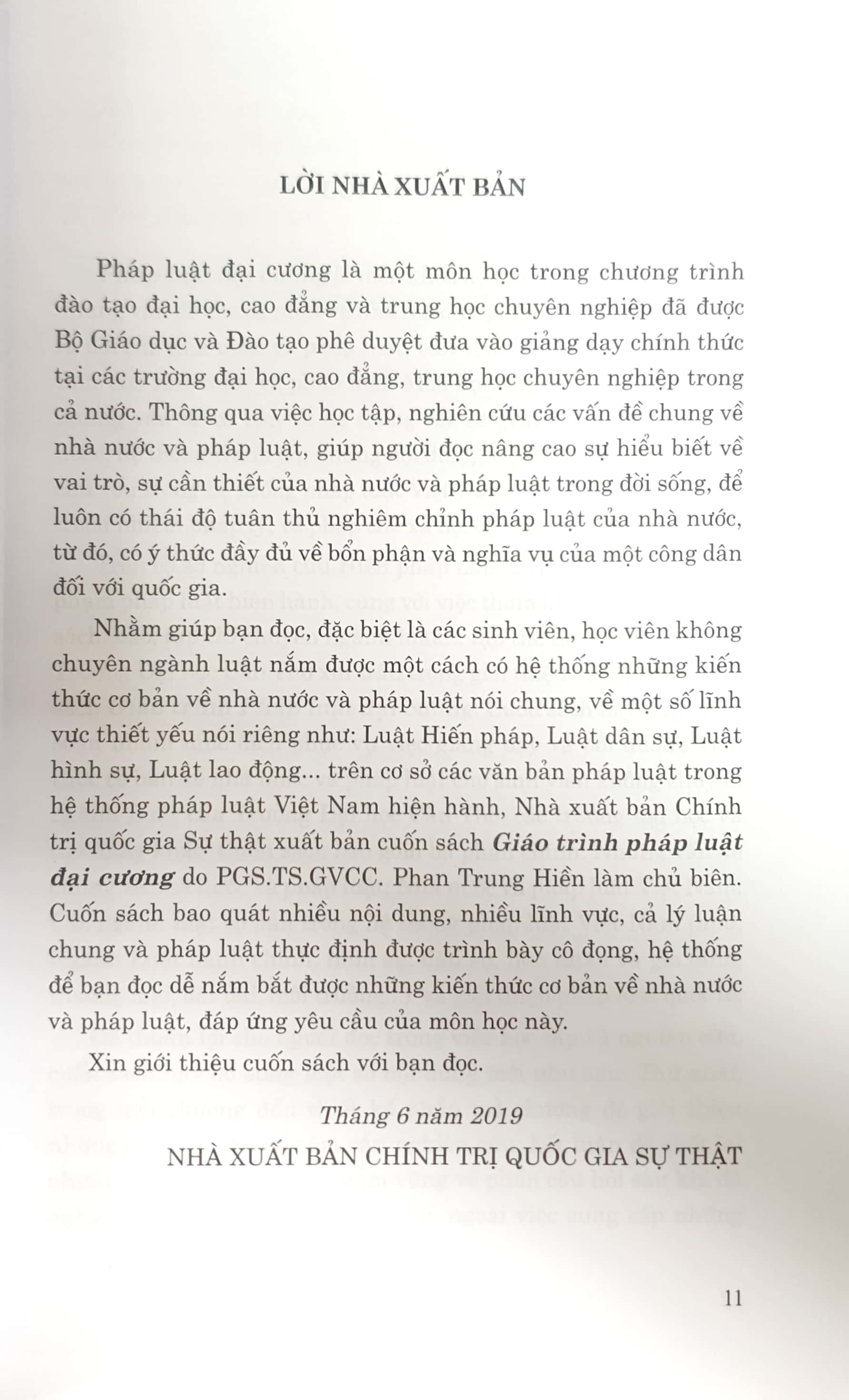 Giáo trình pháp luật đại cương