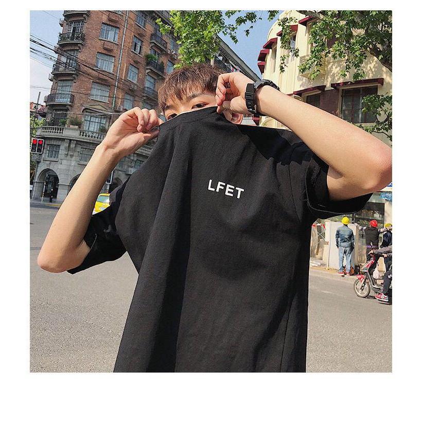 Áo Thun Stee Unisex Nam Nữ LFET màu đen The Ngầu Style