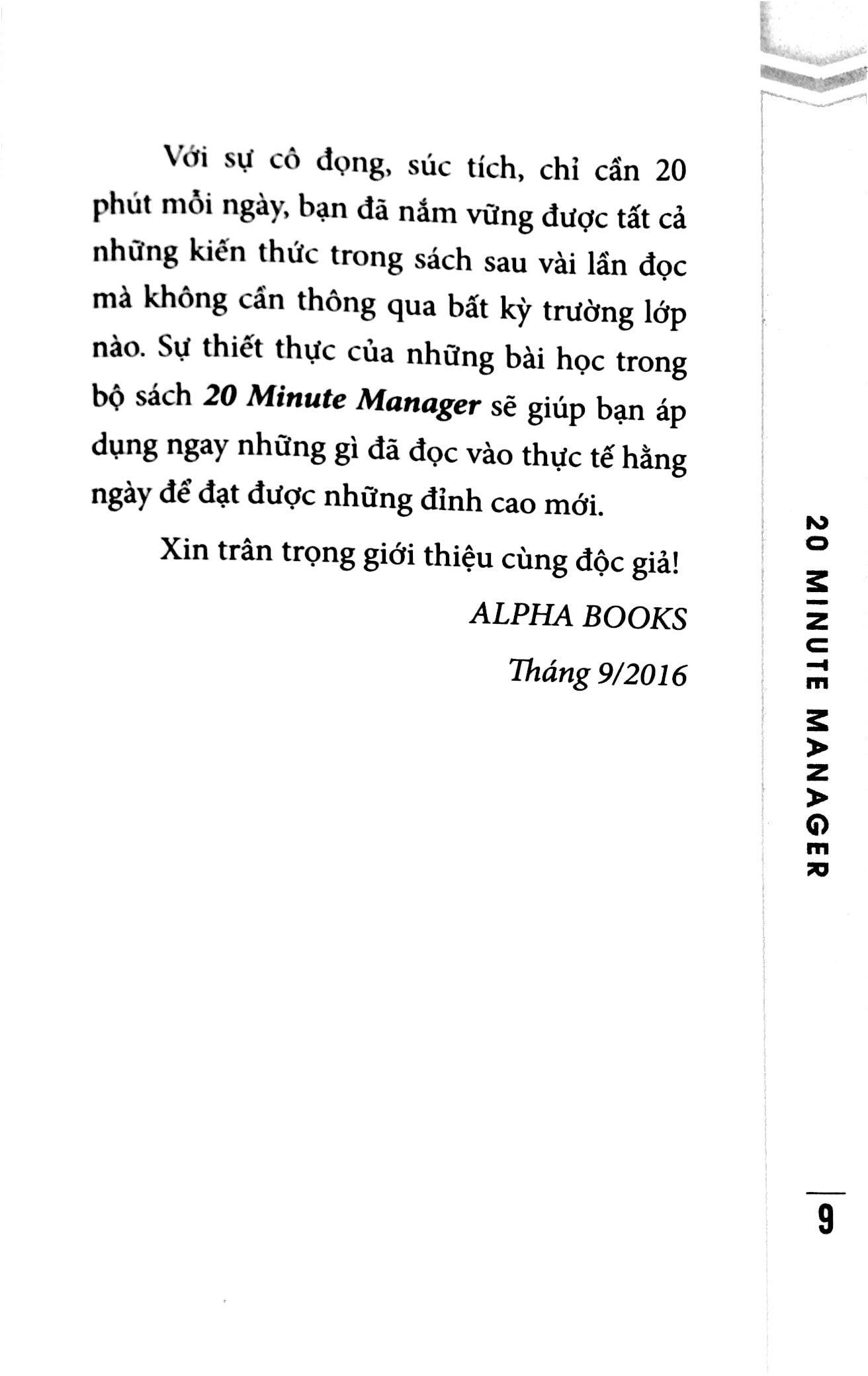 20 Phút Hội Họp Hiệu Quả (20 Minute Manager)