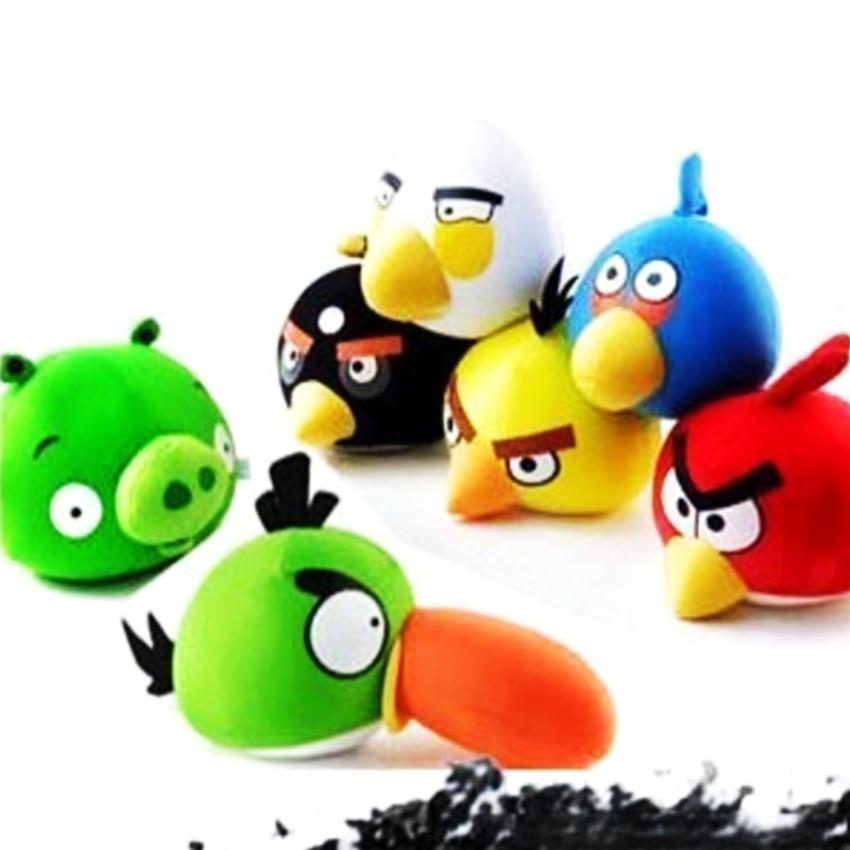 Than hoạt tính thanh lọc không khí phòng và ô tô hình Angry birds 206141 + Tặng 1 Đèn Led Gắn van xe .