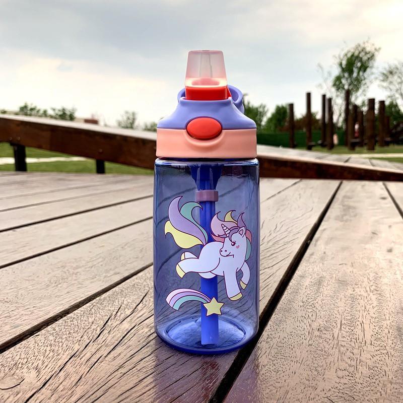 Trẻ Em Nước Sippy Cup Sáng Tạo Hoạt Hình Cho Bé Cốc Có Ống Hút Chống Rò Rỉ Nước Chai Ngoài Trời Di Động Trẻ Em Thoáng Mát Cup