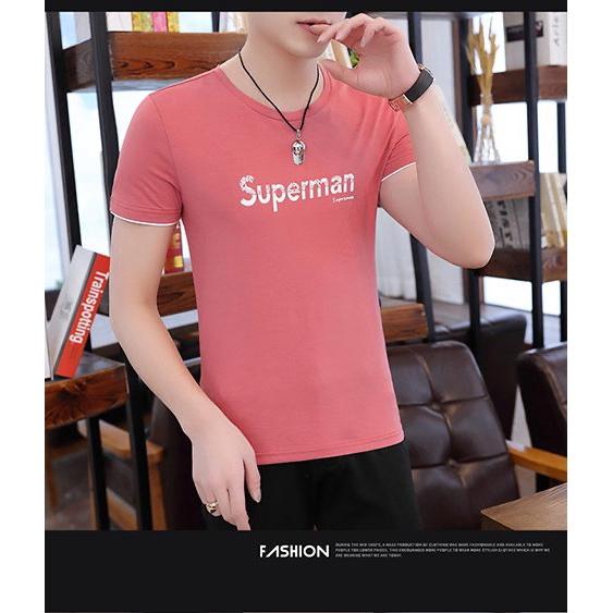 Mẫu áo thun nam tay ngắn áo phông cổ tròn 4 màu được yêu thích nhất superman 06