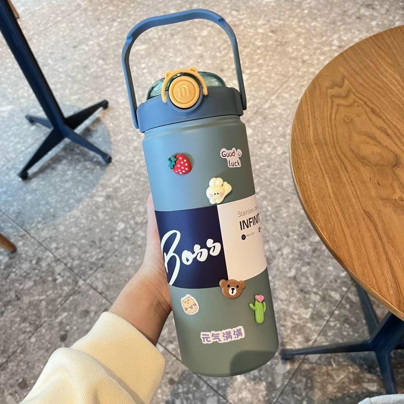 Bình giữ nhiệt BOSS 1200ml có quai xách,ống hút