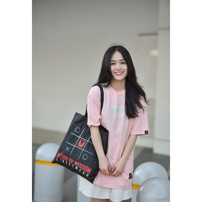 Áo thun tay lỡ unisex Now Saigon I&O đầy đủ tem cổ tag tay Hany shop