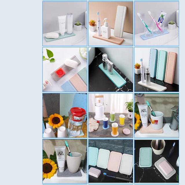 Sale Combo 2 miếng đế lót cốc ly đôi bằng đá siêu thấm hút nước