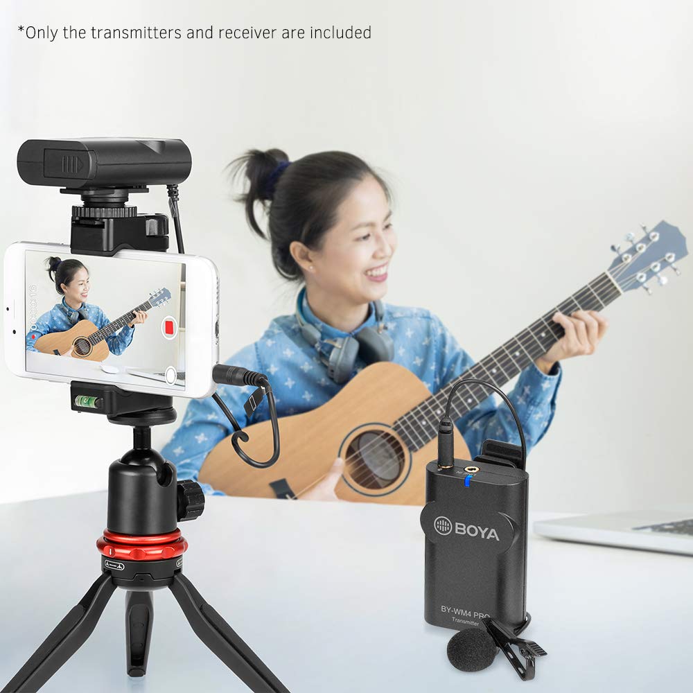 Hình ảnh Micro Cài Áo Không Dây BOYA BY-WM4 Pro - Hàng Chính Hãng