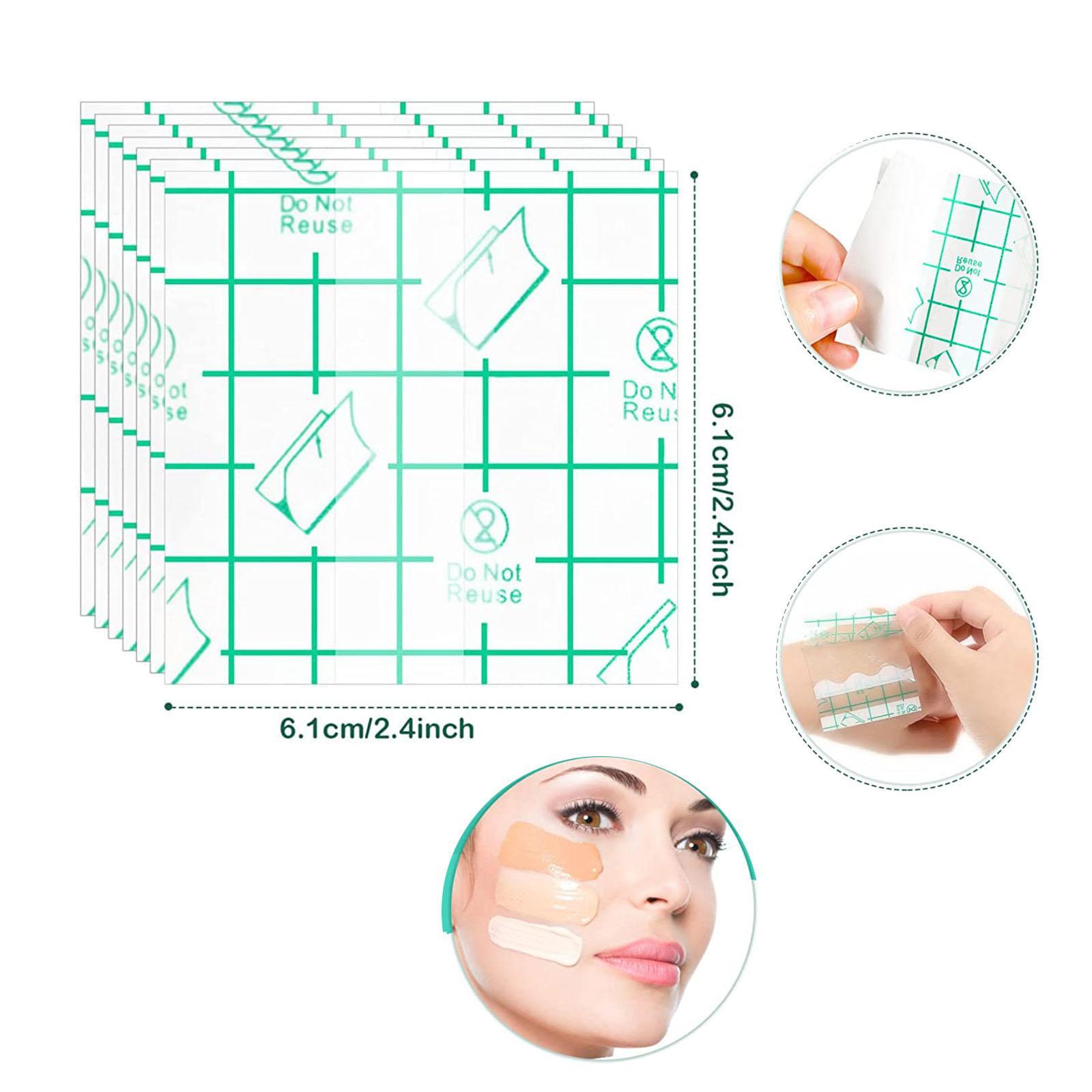 Disposable Makeup plate Waterproof Adhesive for Makeup Artist Female