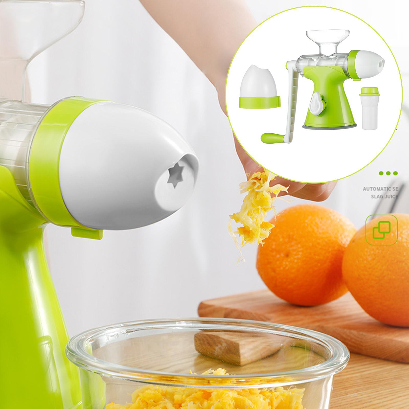 Manual Juicer Hand Cranked Juice Extractor Portable Easy to Clean Stable Multifunctional Cold Press Grinding Juicer Machine
