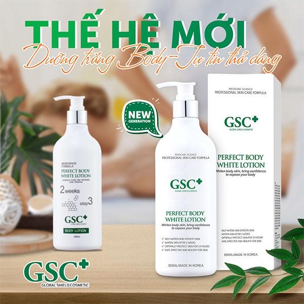 Kem dưỡng trắng da body GSC 250ml