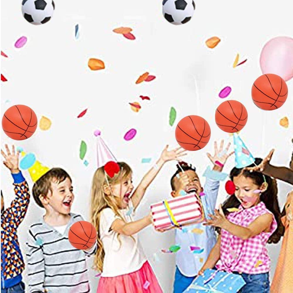 12 quả bóng rổ mini dành cho trẻ em và trẻ mới biết đi - Bóng rổ mini 16cm dành cho thể thao, bể bơi, tiệc theo chủ đề