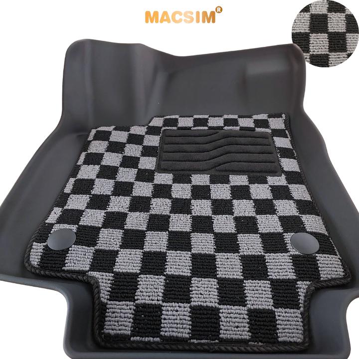Thảm Lót Sàn 2 Lớp TPE Macsim Volkswagen Viloran 2023+ Chuẩn Form, Bền, Không Mùi ( dệt thô caro 2 lớp sd3 ct)