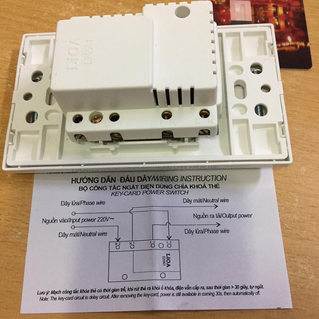 BỘ NGẮT ĐIỆN DÙNG THẺ TỪ 32A LIOA CHO KHÁCH SẠN,NHÀ NGHỈ