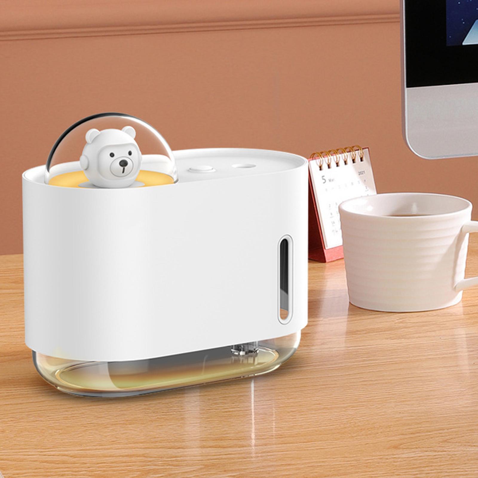 Mini Air Humidifier USB Quiet LED Lamp 300ml for Indoor Table Car