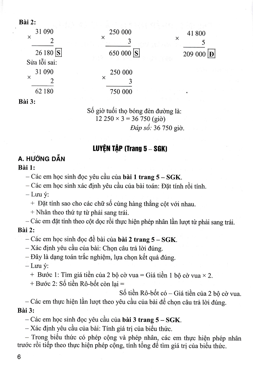Bài Giảng Và Hướng Dẫn Học Toán Lớp 4 - Tập 2 _HA
