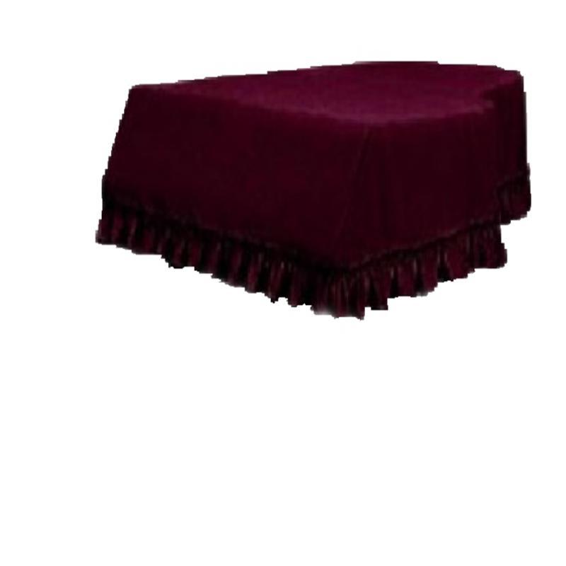 Grand Piano Velvet Bordered Dust Protective Cover + 1-Seater Bench Cover