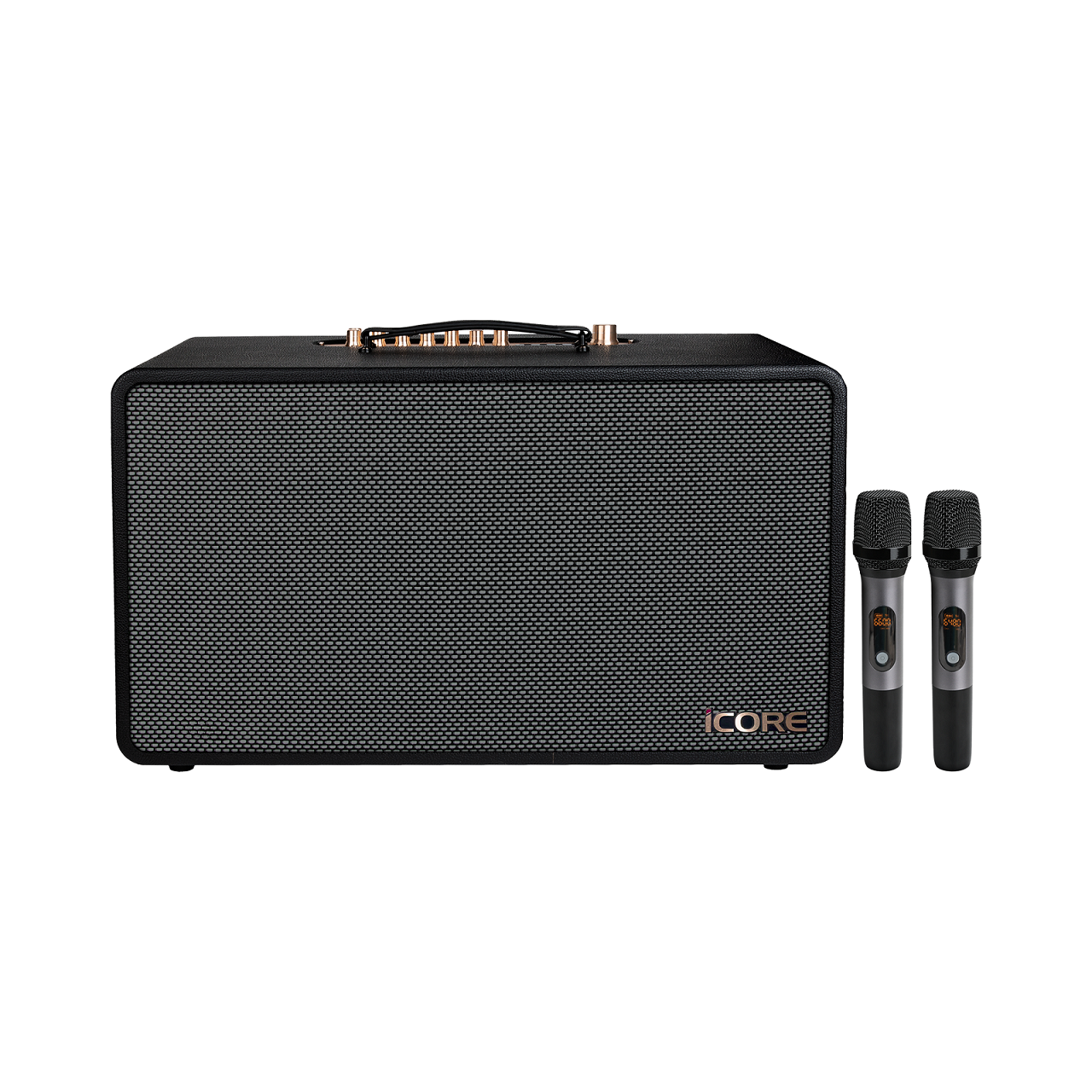 Bộ Loa Karaoke xách tay iCore S9 kèm 02 micro - Hàng Chính Hãng