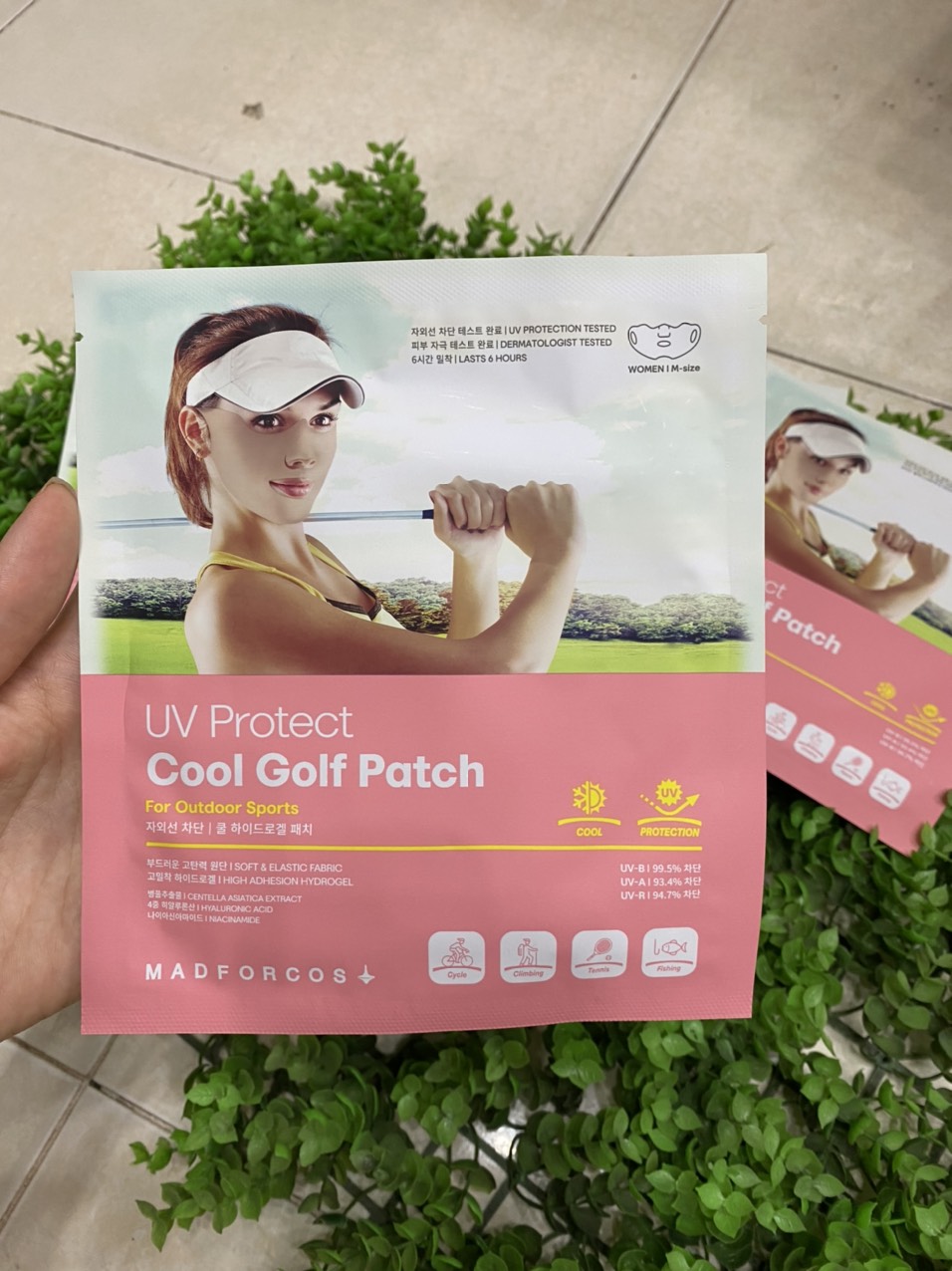 Mặt nạ chơi golf nữ Collagen chống nắng dưỡng da mặt khi lên sân golf