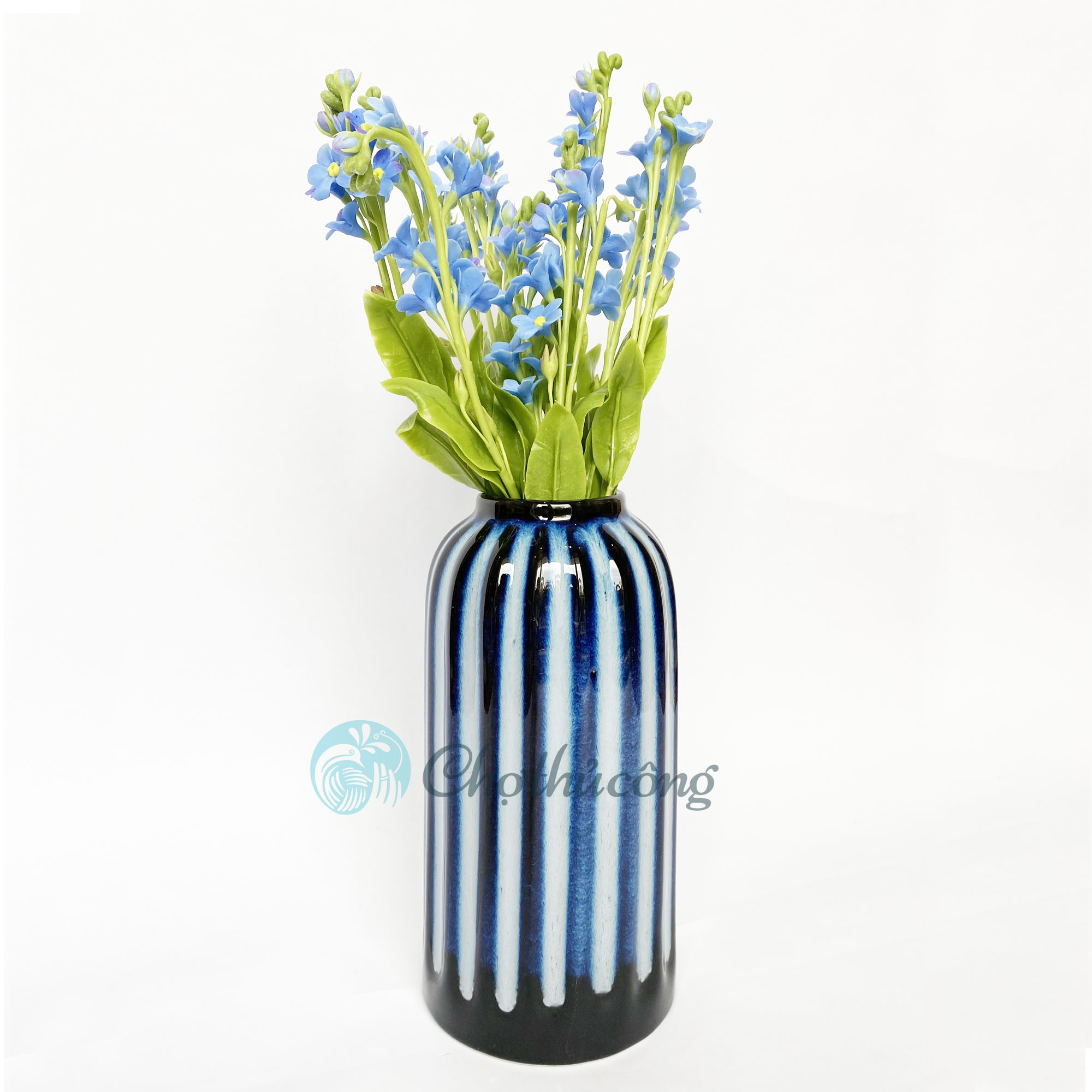 Bình hoa gốm men hỏa biến - Lọ hoa decor gốm bát tràng, bình gốm cắm hoa cao cấp trang trí vintage handmade