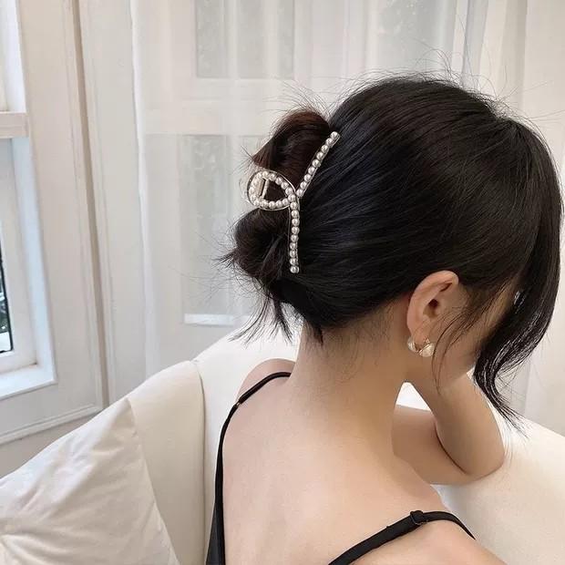 PVN27191 Set 7 kẹp tóc nữ đính hạt trai phong cách Hàn Quốc T2